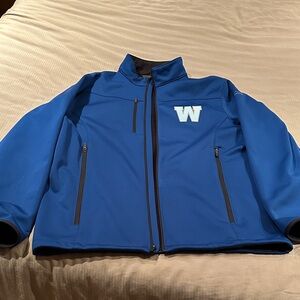 Winnipeg Blue Bombers officially licensed Eddie Bauer jacket.